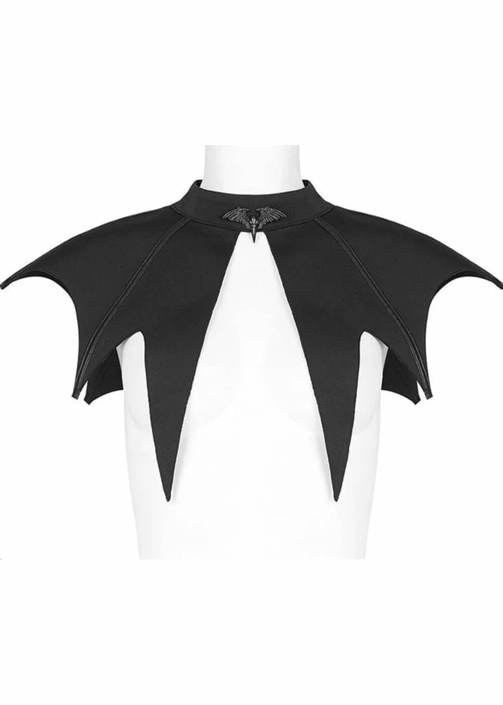 Punk Rave Bat Capelet Black 1 Punk Rave Bat Capelet Black