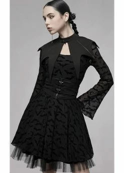 Punk Rave Bat Capelet Black 9 Punk Rave Bat Capelet Black -Hearts & Roses Sales punk rave OPS257LHF bat capelet blk 1 1024x1024
