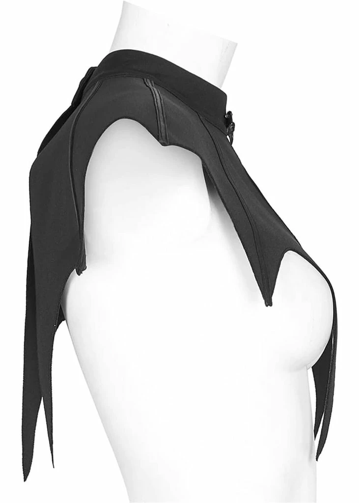 Punk Rave Bat Capelet Black 5 Punk Rave Bat Capelet Black - Image 5