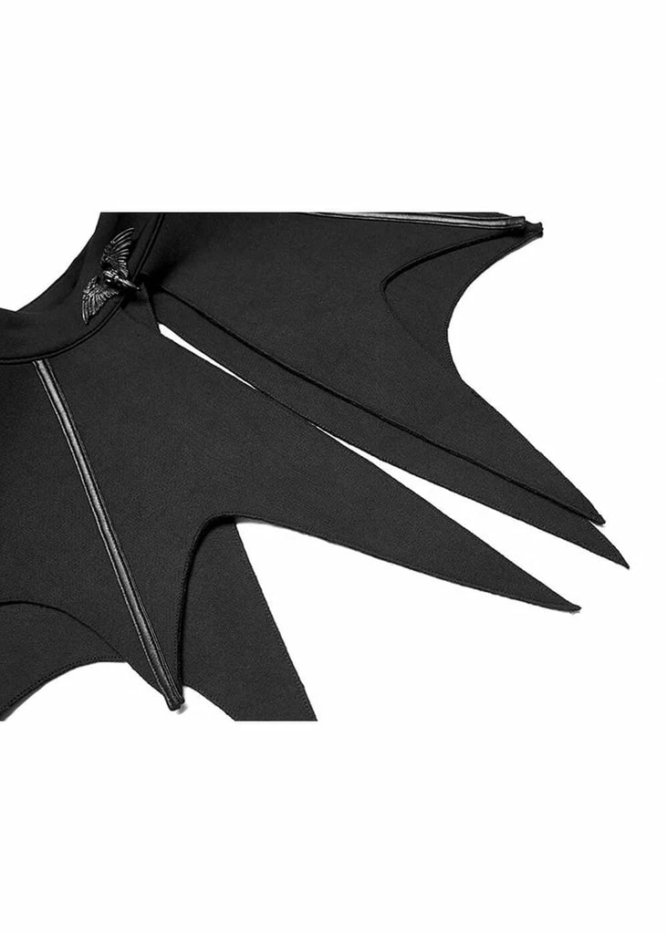 Punk Rave Bat Capelet Black 6 Punk Rave Bat Capelet Black - Image 6
