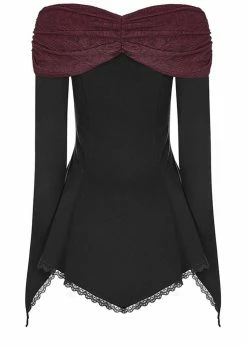 Punk Rave Beauteous Olorea Top Black Red 8 Punk Rave Beauteous Olorea Top Black Red -Hearts & Roses Sales punk rave WT520TCF beauteous top blk red 3 1024x1024