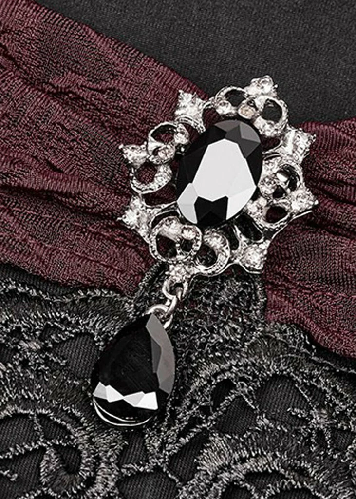 Punk Rave Beauteous Olorea Top Black Red 4 Punk Rave Beauteous Olorea Top Black Red - Image 4