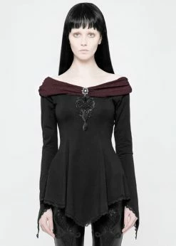 Punk Rave Beauteous Olorea Top Black Red 7 Punk Rave Beauteous Olorea Top Black Red -Hearts & Roses Sales punk rave WT520TCF beauteous top blk red 5 1024x1024