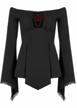 Punk Rave Coffin Top Black