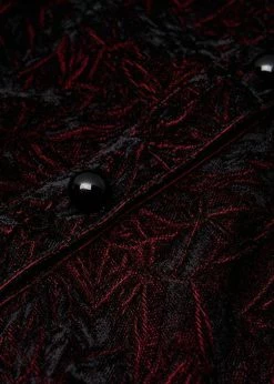 Punk Rave Luxuria Velvet Blouse Red -Hearts & Roses Sales punk rave WY1305CCF luxuria blouse red 6 1024x1024