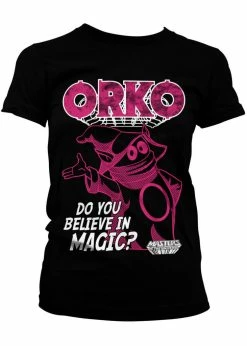 Retro Movies Masters Of The Universe Orko Girly T-Shirt Black