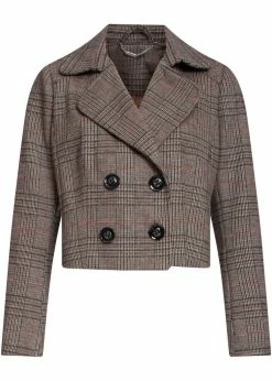 Smashed Lemon Model My Houndstooth 60's Jacket Beige