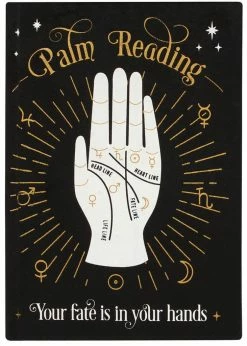 Succubus Palm Reading Velvet A5 Notebook Black