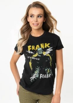 Unique Vintage X Universal Monsters Electrifying Frankenstein T-Shirt Black